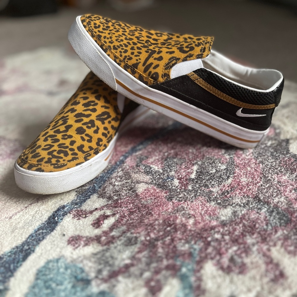 Leopard Print Slip-On Sneakers